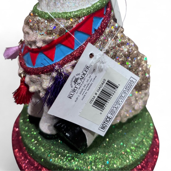 Llama Nutcracker Kurt Adler 11" Hollywood Nutcracker Holly Adler With Tags - Picture 4 of 7